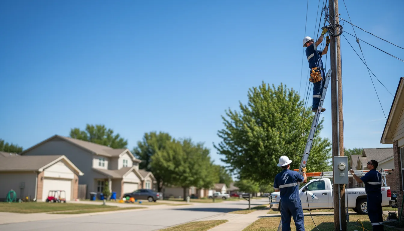 Residential electrician providing installation services in Radom, IL
